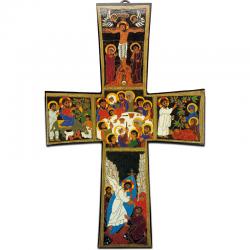  Icon Cross - Easter - 12 1/2\" Ht 