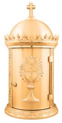  Tabernacle | 23\" x 11-1/2\" | Bronze | Dome With Cross Accent 