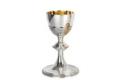  Gothic Chiselled Motif Chalice & Scale Paten 