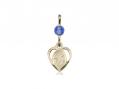  Guardian Angel Neck Medal/Pendant Only w/Bead - Sapphire - September 