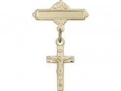 Crucifix Baby Badge 