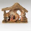  "Five Figure" Italian Christmas Nativity Set With Stable 