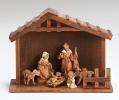  "Seven Figure" Italian Christmas Nativity Set With Stable 