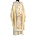  Embroidered Panel Chasuble/Dalmatic in Pura Lana Fabric 