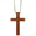  Wood Cross With Cord - 2 6/8" Ht (4 pc) 