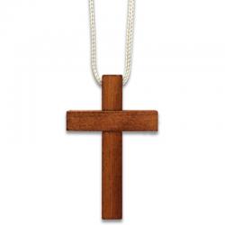  Wood Cross With Cord - 2 6/8\" Ht (4 pc) 