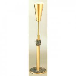  Satin Finish Statuary Bronze Adjustable Standing Flower Vase: 5757 Style - 41\" to 63\" Ht 