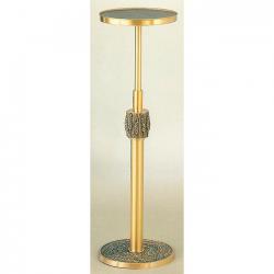  Satin Finish Bronze Adjustable Pedestal Stand: 5757 Style - 29\" to 51\" Ht 