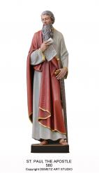  St. Paul the Apostle Statue in Fiberglass, 48\" - 72\"H 