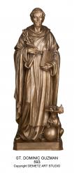  St. Dominic Guzman Statue - Bronze Metal, 48\"H 