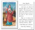  "Saint Agatha" Prayer/Holy Card (Paper/100) 
