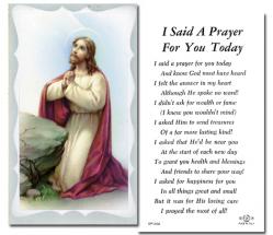  \"I Said a Prayer for You Today\" Prayer/Holy Card (Paper/100) 