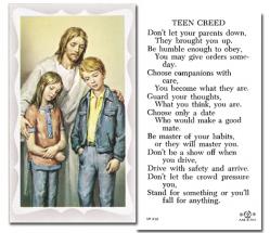  \"Teen Creed\" Prayer/Holy Card (Paper/100) 