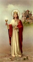  \"St. Barbara\" Spanish Prayer/Holy Card (Paper/100) 