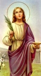  \"St. Lucy\" Spanish Prayer/Holy Card (Paper/100) 