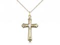  Cross Neck Medal/Pendant w/Crystal Stone Only for April 