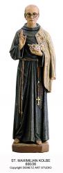  St. Maximilian Kolbe Statue in Linden Wood, 48\" & 60\"H 