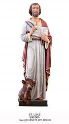  St. Luke the Apostle/Evangelist Statue in Linden Wood, 36\" & 60\"H 