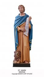  St. Mark the Apostle/Evangelist Statue in Fiberglass, 36\" & 60\"H 