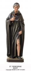  St. Peregrine Statue in Fiberglass, 48\"H 