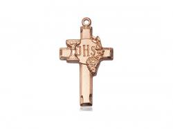  Cross w/IHS Grapes Neck Medal/Pendant Only 