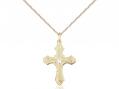  Cross Neck Medal/Pendant w/Crustal Stone Only for April 