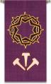  Purple Banner/Tapestry - Lent - Thorns/Nails 