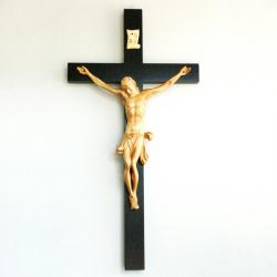 Crucifix in Carved Wood for Church & Home - 42\" Ht 