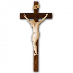  Wood Carved Crucifix for Home or Church - 14\" Ht 