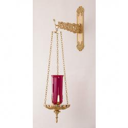  Rich Gilt Finish Bronze Hanging Sanctuary Lamp Without Bracket: 6193 Style - 10\" Dia 