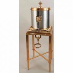  Combination Finish Bronze Holy Water Dispenser: 6130 Style - 51\" Ht 