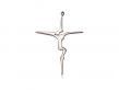  7/8" Modern Crucifix Neck Medal/Pendant Only 