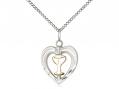  Heart/Chalice Two Tone Neck Medal/Pendant Only 