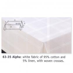  Altar Cloth Per Yard - 85\" - Belgium Linen - Alpha Fabric 