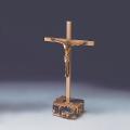  Satin Finish Bronze Altar Crucifix: 6351 Style - 12 3/4" Ht 
