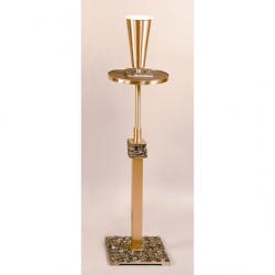  Satin Finish Bronze Adjustable Pedestal Stand: 6351 Style - 30\" to 51\" Ht 