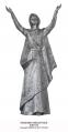  Our Lady Mediatrice Statue in Fiberglass, 48"H 