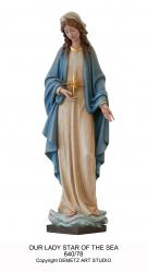  Our Lady Star of the Sea/Stella Maris Statue in Fiberglass, 36\"H 