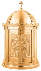  Tabernacle | 34\" x 19\" | Bronze | Dome Style | Cross & Angels 