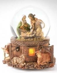  Holy Family Lighted Musical Glitterdome 