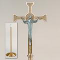  Risen Christ Standing Floor Processional Cross/Crucifix: 6740 Style 