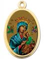  GOLD OVAL O.L OF PERPETUAL HELP PICTURE MEDAL (10 PK) 