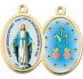  GOLD OVAL MIRACULOUS PICTURE MEDAL (10 PK) 
