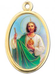  GOLD OVAL ST. JUDE PICTURE MEDAL (10 PK) 