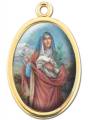  GOLD OVAL ST. AGATHA PICTURE MEDAL (10 PK) 