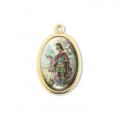  GOLD OVAL ST. FLORIAN PICTURE MEDAL (10 PK) 