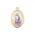  GOLD OVAL ST. LUCY PICTURE MEDAL (10 PK) 