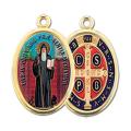  GOLD OVAL ST. BENEDICT PICTURE MEDAL (10 PK) 