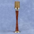 Satin Finish Bronze Acolyte Processional Candlestick: 6918 Style - Husk or 7/8" Socket - Amber Globe 