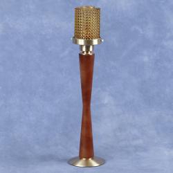  Processional Amber Acolyte Oak Wood w/Walnut Finish Candlestick: 6915 Style - Husk or 7/8\" Socket 